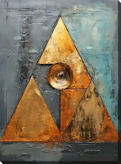 Постер Треугольник абстракции №4