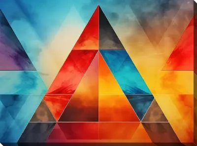 Картина маслом Треугольник №12