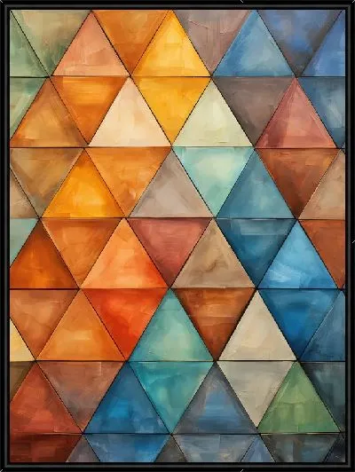 Картина Треугольники №13