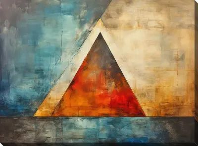 Картина маслом Треугольник №27