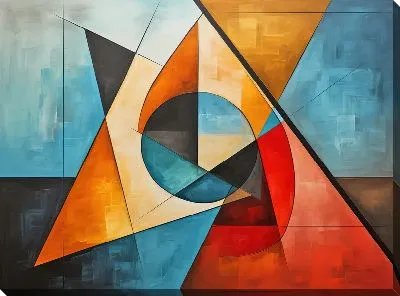 Картина маслом Треугольники №31