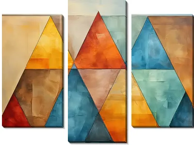 Модульная картина Треугольники №41