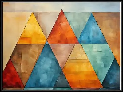 Картина Треугольники №41