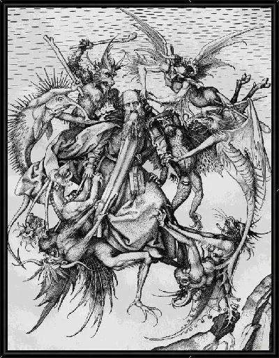 Картина Святой Антоний, истязаемый демонами (Saint Anthony, tortured by demons)