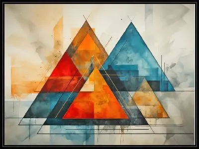 Картина Треугольники №79