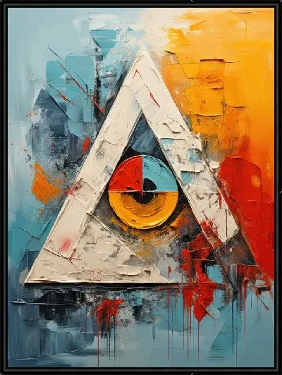 Картина Треугольники №129