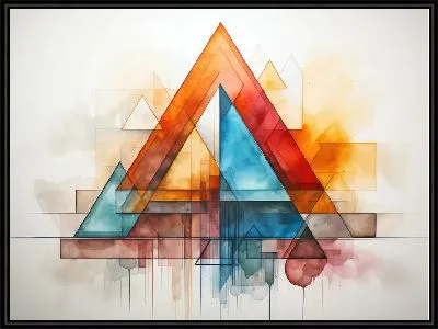 Картина Треугольники №147