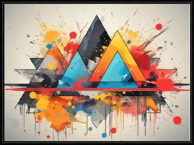 Картина Треугольники №151