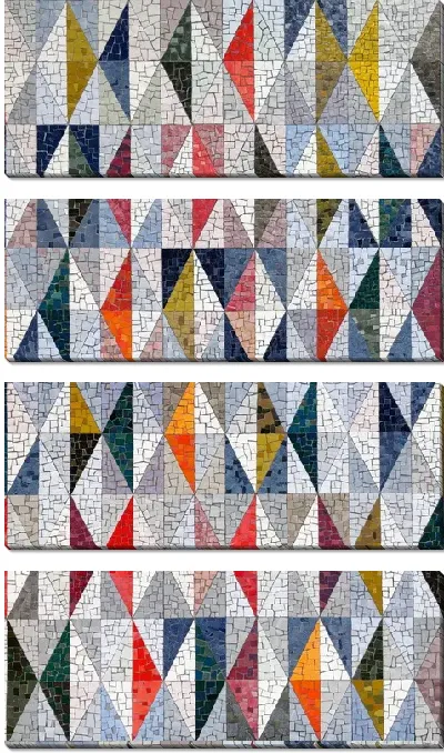 Модульная картина Мозайка из треугольников