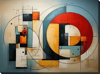 Картина маслом Арт круги №35