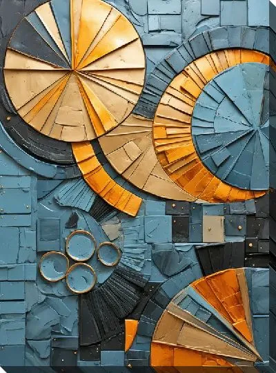 Картина маслом Арт круги №39