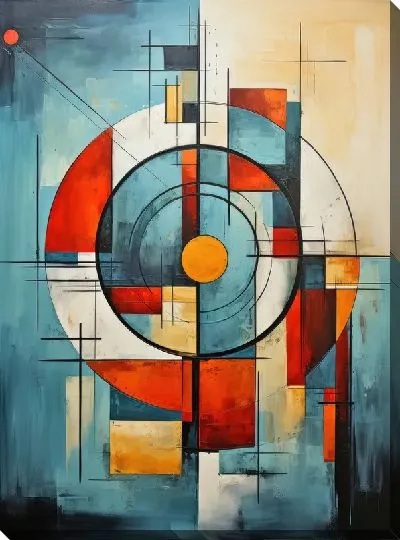 Картина маслом Арт круги №40