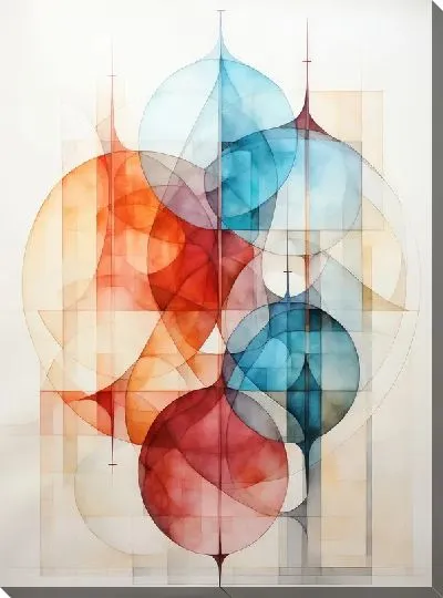 Картина маслом Арт круги №45