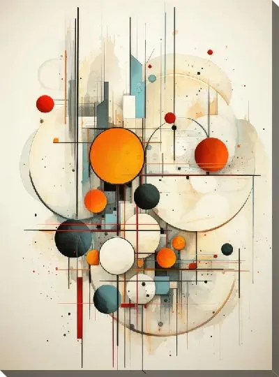 Картина маслом Арт круги №49