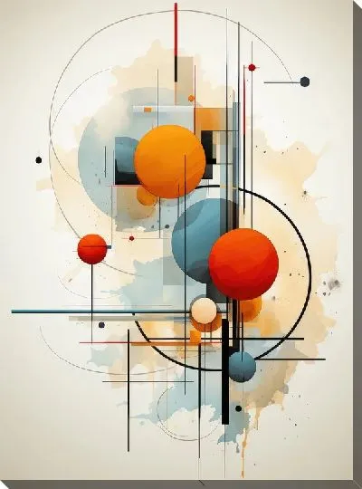 Картина маслом Арт круги №50