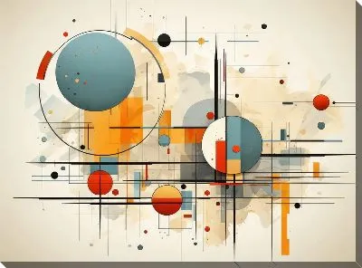 Картина маслом Арт круги №51