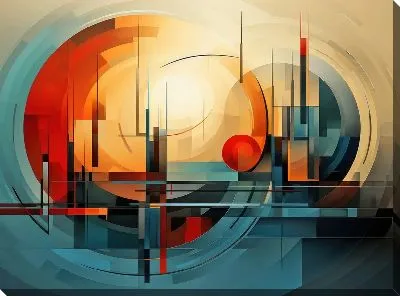 Картина маслом Арт круги №54