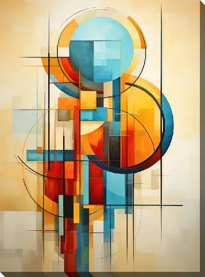 Картина маслом Арт круги №56