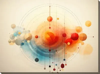 Картина маслом Арт круги №58