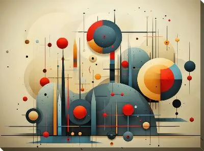 Картина маслом Арт круги №60