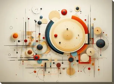 Картина маслом Арт круги №64