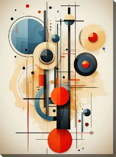 Картина маслом Арт круги №65