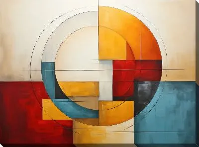 Картина маслом Арт круги №71