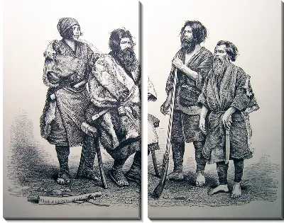 Модульная картина Айны (Ainu)