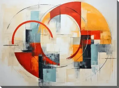 Картина маслом Арт круги №78