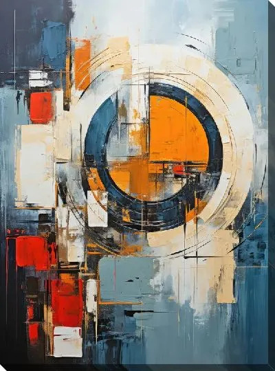 Картина маслом Арт круги №80
