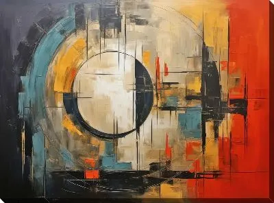 Картина маслом Арт круги №82