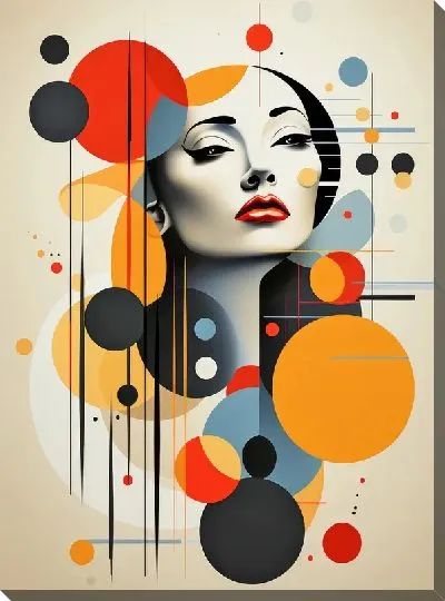 Картина маслом Арт круги №85