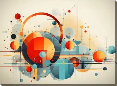 Картина маслом Арт круги №86