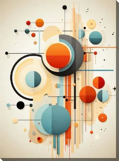 Картина маслом Арт круги №89