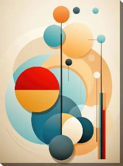 Картина маслом Арт круги №90