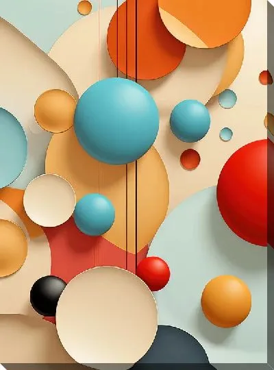 Картина маслом Арт круги №91