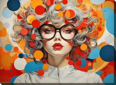 Картина маслом Арт круги №94