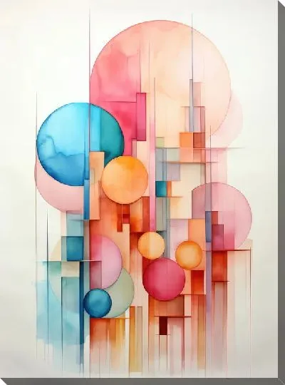 Картина маслом Арт круги №99