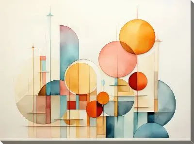 Картина маслом Арт круги №104