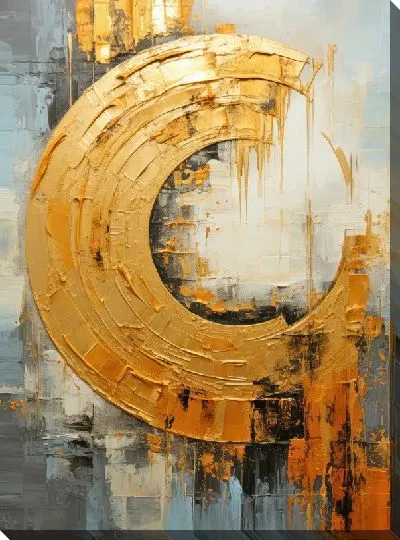 Картина маслом Арт круги №106