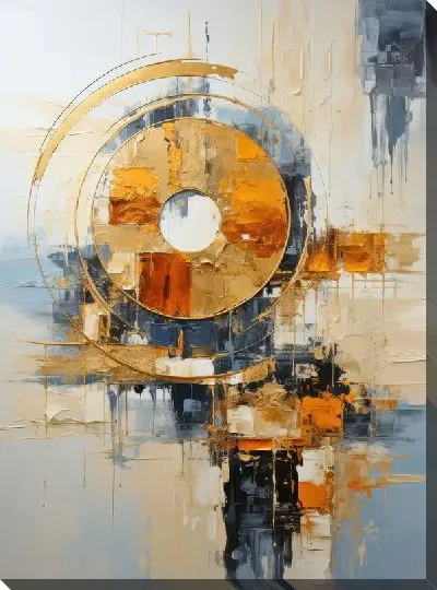 Картина маслом Арт круги №108