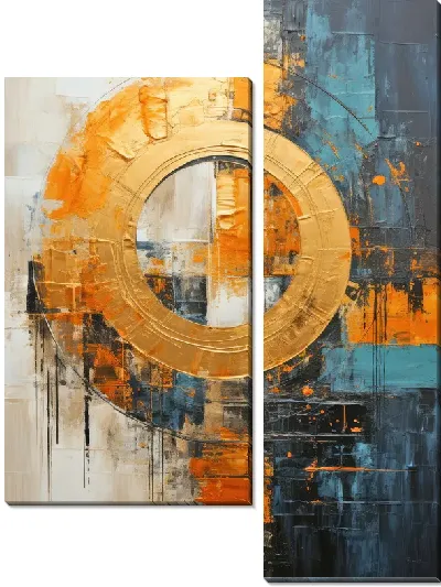 Модульная картина Арт круги №109