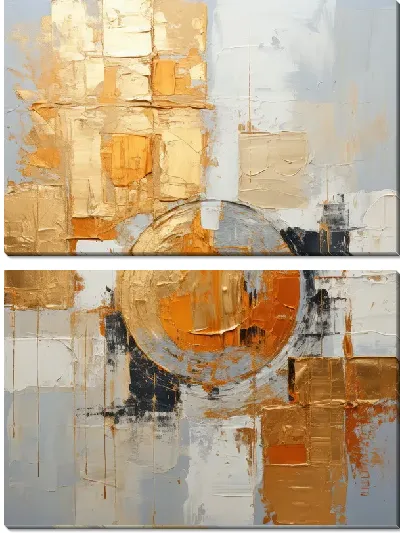 Модульная картина Арт круги №110