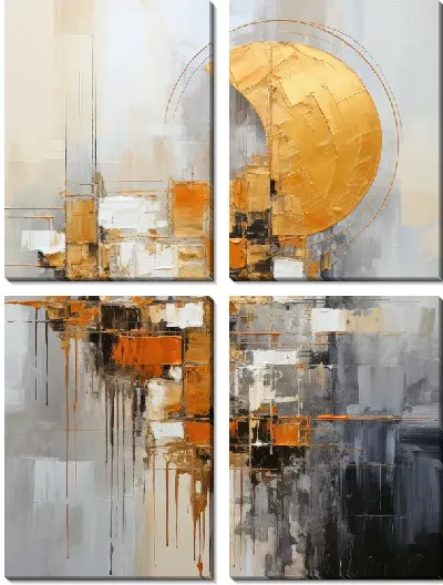 Модульная картина Арт круги №111