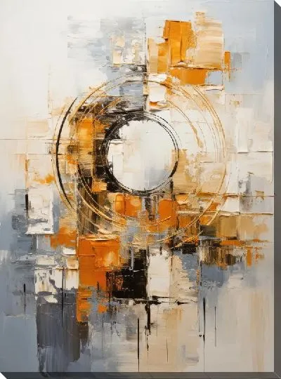 Картина маслом Арт круги №116