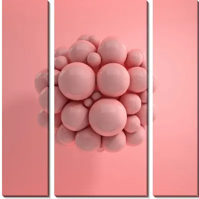 Модульная картина 3D круги