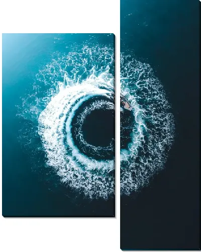 Модульная картина Морской круг