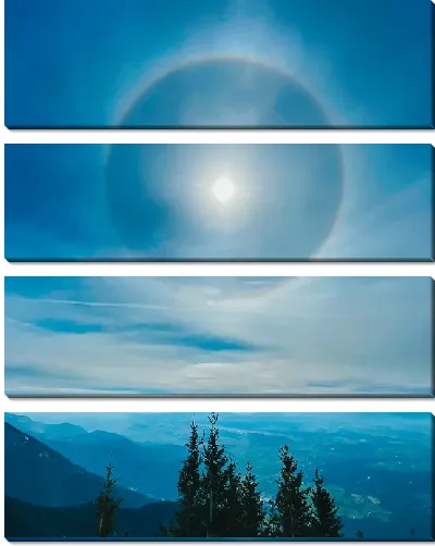 Модульная картина Световой круг