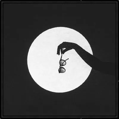 Картина Очки и белый круг