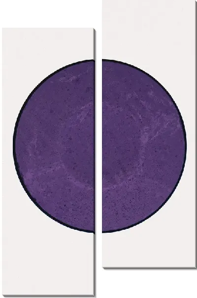 Модульная картина Фиолетовый круг